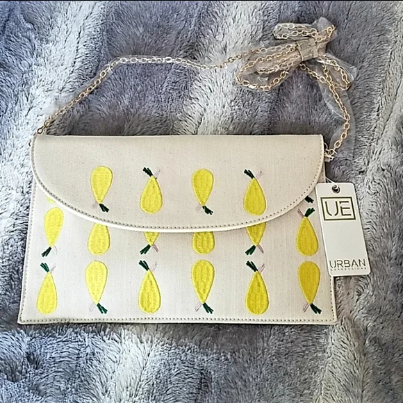 Urban Expressions Lemon Clutch NWT - Picture 2 of 7